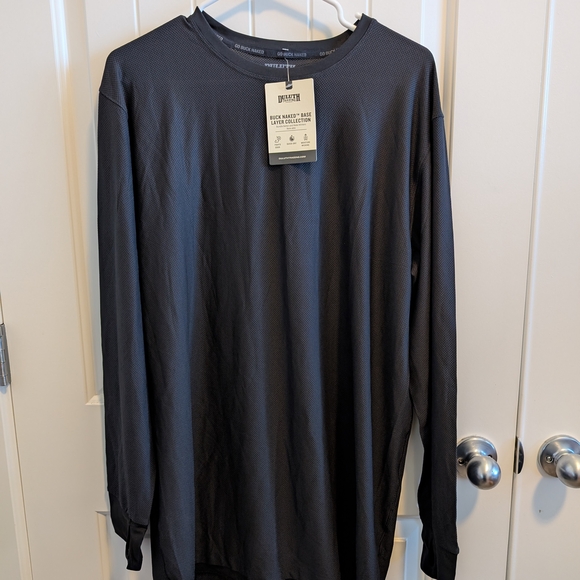 Duluth Trading Co Men's Charcoal Long Sleeve Tee - Picture 3 of 8